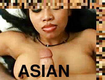 Hot lips on a beautiful Asian slut