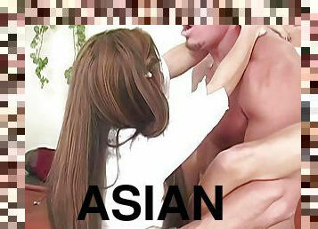 Asian Schoolgirl Kitty Gets Shaved Pussy Eaten And Fucked