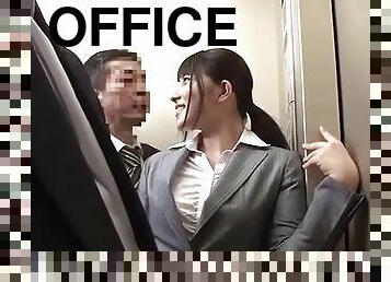 Office Lady Ai Uehara Elevator