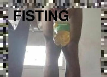 PEE DESPERATION Completily sweet after workout,  Guy reliefs his pee on Bottle