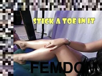 Stick a Toe In It - Lady Bellatrix offers her foot slave a real Femdom treat! (teaser)