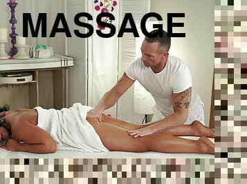Massage leads gorgeous Latina wife to crave dick and sperm