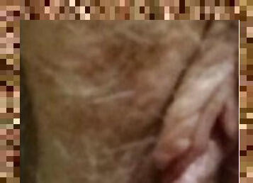 Super close up hairy clit pissing in you sub male bitch face hahaha!