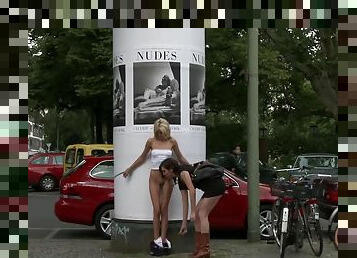 Zenza Raggi - Euro Blonde Naked Exposed In Public