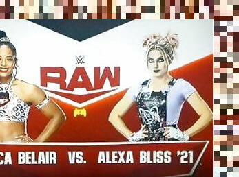 Becky Lynch Interferes On Wrestling Match With Alexa Bliss Vs Bianca Belair WWE 2K 2022