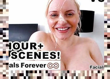 Facials Forever Compilation XX Facials from Top Web Models Over 1 Hour - Volume 17