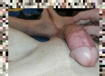 Huge load throbbing cock