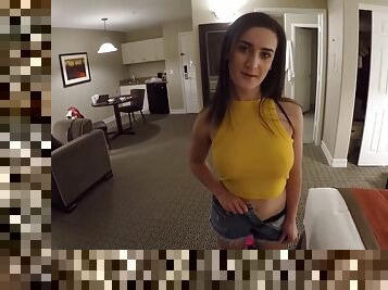 POV homemade video of sexy roommate Lyra Lockhart having sex