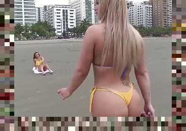 lesbiana, milf, jucarie, latina, brazilia, blonda, bikini, tatuaj