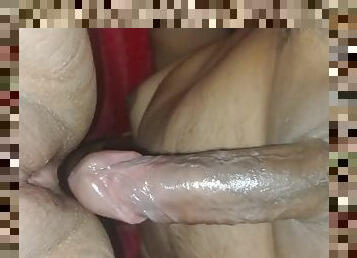 Very hard cock with a lot of cum