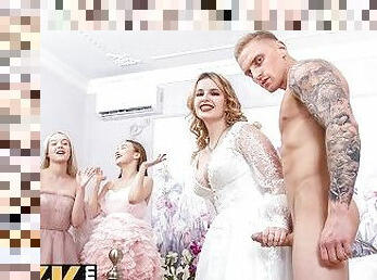 brud, russisk, skønheder, gruppesex, knepning-fucking, firkanter, bryllup