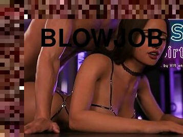 blowjob-seks-dengan-mengisap-penis, berambut-cokelat, realitas, kasar