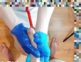 CFNM Nurse Part 2: Purple Masturbation Glove (Milking-time)