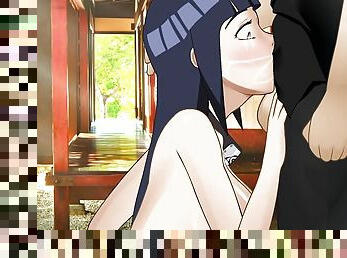 Hinata Hyuga cocksucking addicted slut gets her face fucked til her throat drains every drop of cum from his balls - SDT