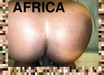 cul, levrette, femme-de-ménage, black, butin, africaine