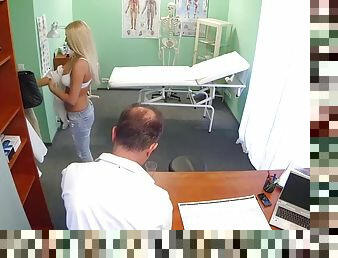 Fake doctor needs to do a examination of her pussy