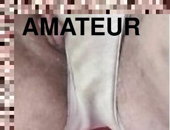 clito, masturbation, chatte-pussy, amateur, ados, jouet, sale, culotte, ejaculation, solo