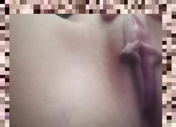 in a family reunion i secretly masturbate my freshly shaved pussy. Pussy closed
