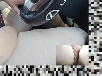 gros-nichons, masturbation, public, chatte-pussy, femme, ejaculation-sur-le-corps, compilation, voiture, point-de-vue, seins