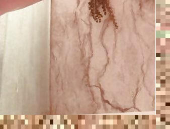 Hott BBW pisses in shower w dirty talk