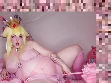 Chubby Princess Peach Gets Fucked With a Leash On ????