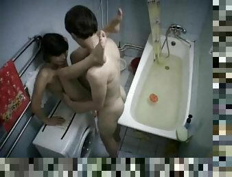 bagno, amatoriali, giovanissime, videocamera, voyeur, brunette, reali, tettine