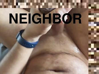 Being down for the first time, my neighbors son loved my hole