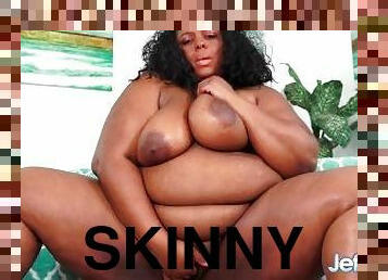 Skinny Man Fucks The Big Black Ass of BBW Olivia Leigh