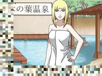 Naruto: Kunoichi Trainer - Busty Blonde Hentai Teen Samui Big Ass Massage and Cum on her Body - Anime Sex Game - 5