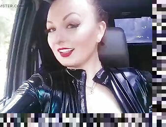 Free latex rubber porn video with model Arya Grander