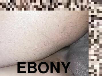 Bigass ebony riding bbc while her pussy smacking????????