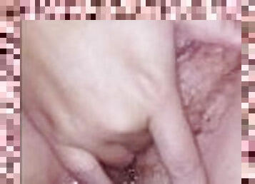 mandi, clitoris-bagian-atas-vagina-paling-sensitif, berambut, mastubasi, orgasme, vagina-pussy, isteri, amatir, jenis-pornografi-milf, ibu