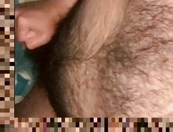 Edging My Hairy Dick, Almost Got Caught