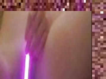 It's so Hot so I Froze a Pink Glow Stick & Played with my Pussy ??????