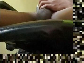 Twink Virgin Edges His Cock While Watching Porn