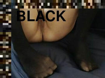 berambut, pantyhose, alat-kelamin-wanita, amateur, hitam, kaki, upskirt, fetish, solo, nylon