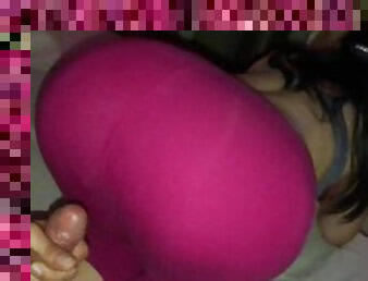 Asian milf yoga pants big cumshot