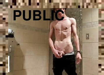 Gay Teen Model Masturbates Inside Of A Restaurants Public Restroom!