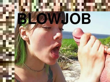 Hot Blowjob On The Seashore - Nigonika Blowjob 2024 With Best Hot
