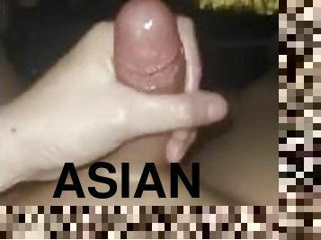 asiatisk, transvestit, amatør, anal, pikslikkeri, udløsning, creampie, ladyboy, sperm, knepning-fucking