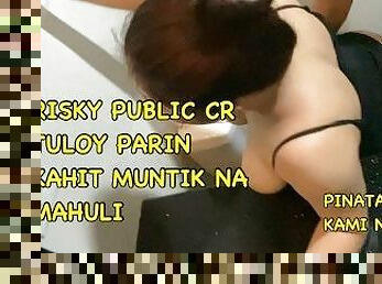 Pinay Hot Teen Sa Public CR Di Napigilan Umungol Muntik Na Mahuli