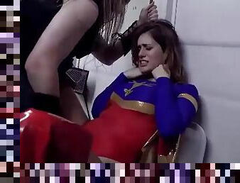 Supergirl tied up