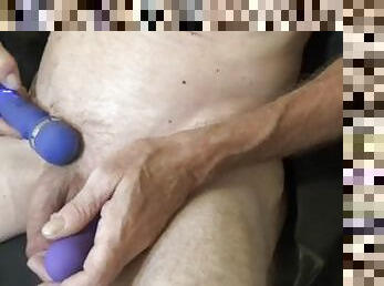 good vibrations - vibrator on my cock leads to creamy cumshot