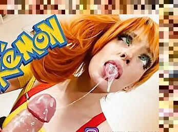 POKÉMON MISTY - One Night in Viridian City (PMV) Ahegao Cosplay Gamer Girl Bare Feet Footjob Blowjob