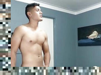 RAWHOLE Latino Jock El Diablo Teases His Massive Dick Solo