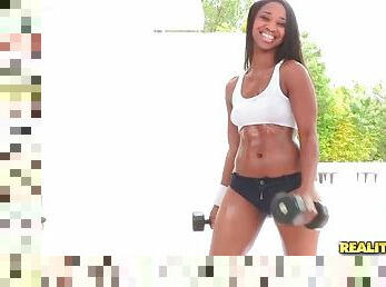 Working out makes black girl horny