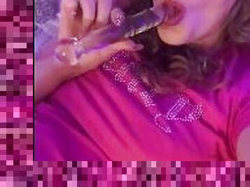 Jessie James and her glass dildo!