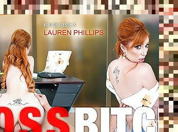 VRHUSH Redhead Lauren Phillips wants an anal creampie