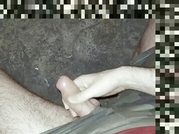 masturbation, en-plein-air, public, amateur, ejaculation-sur-le-corps, gay, européenne, euro, attrapée, solo