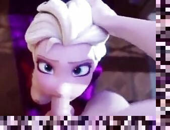 Elsa Deepthroat 3D Hentai